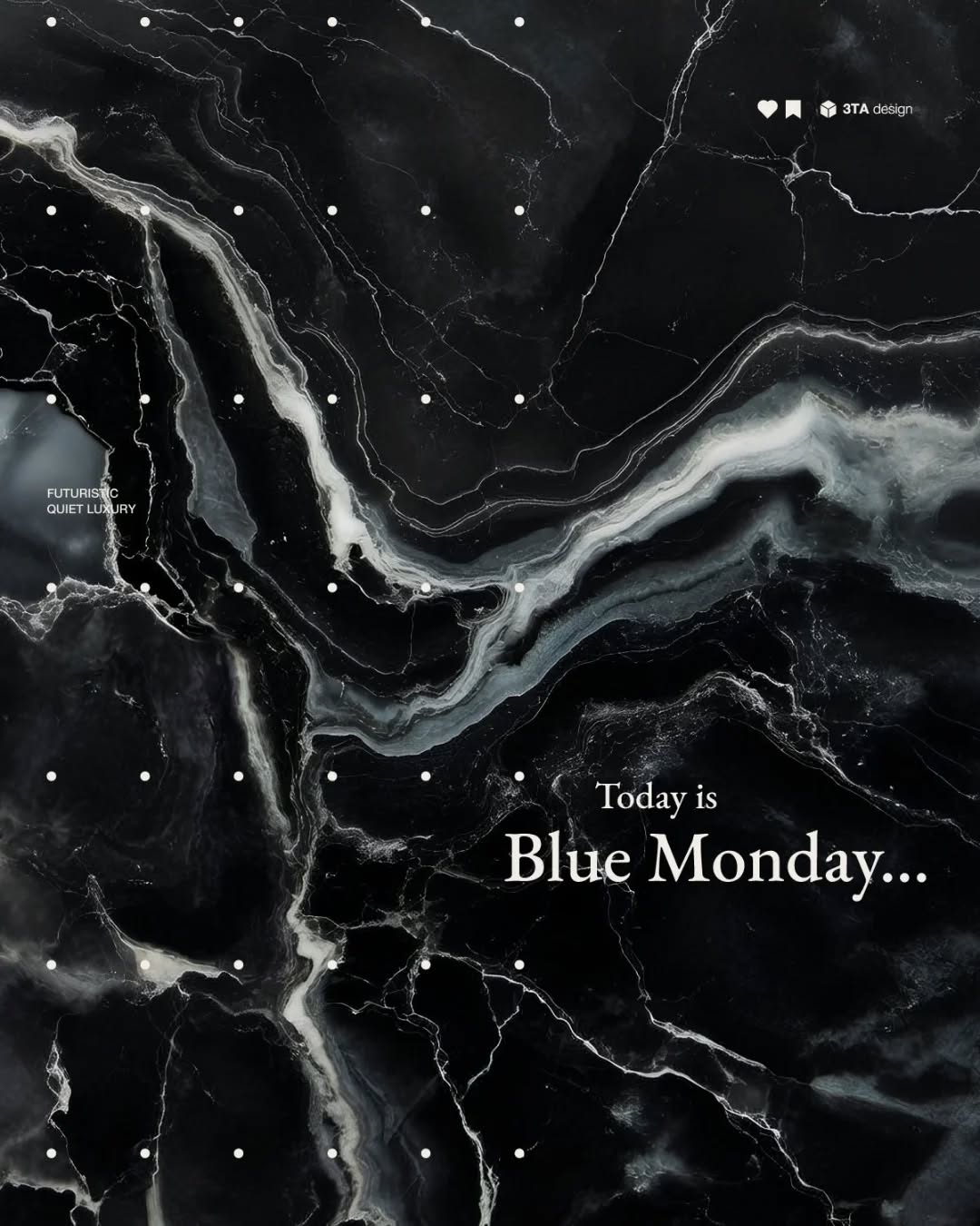 Today is Blue Monday.
Science labels this the most difficult day of the year. If you feel the weight, you are not alone.
#3TADesign #bluemonday💙