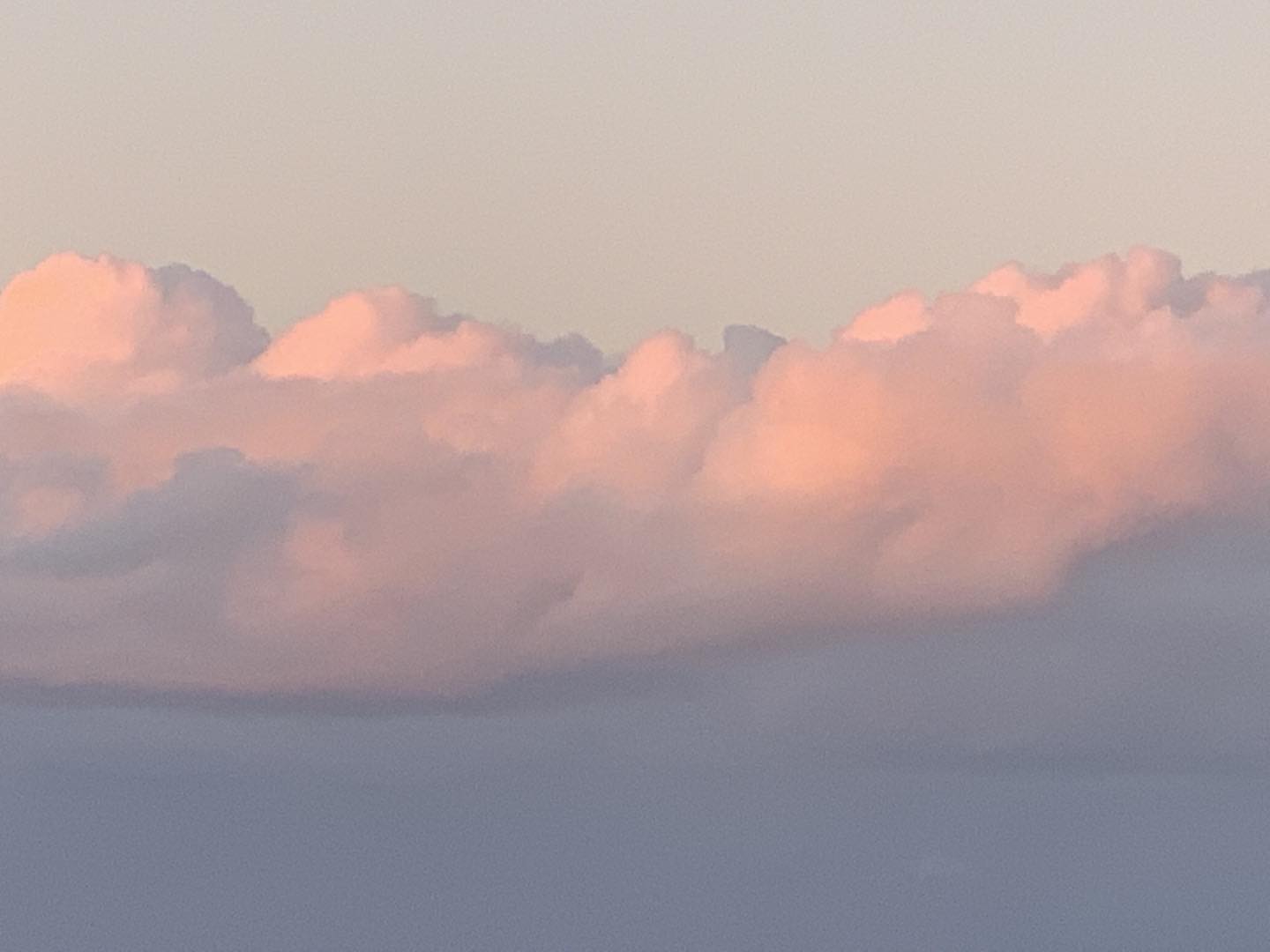 Cloud formations! #blessed 😜 but really, the spring light is really something!