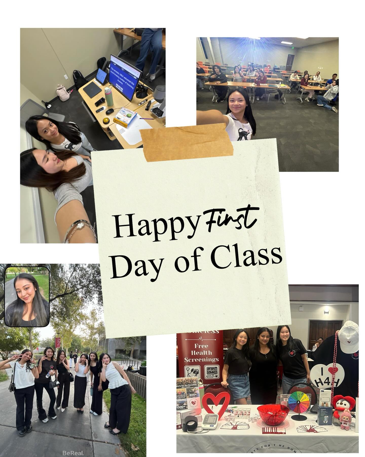 Happy first day of class H4H, welcome back to school!
As the new semester begins, here’s a quick look back at some highlights from last semester. Community volunteering, blood pressure screenings, general meetings, social events and fundraising events all reminded us why we serve.🫶
So excited for what’s ahead this semester and can’t wait to see everyone again! ❤️