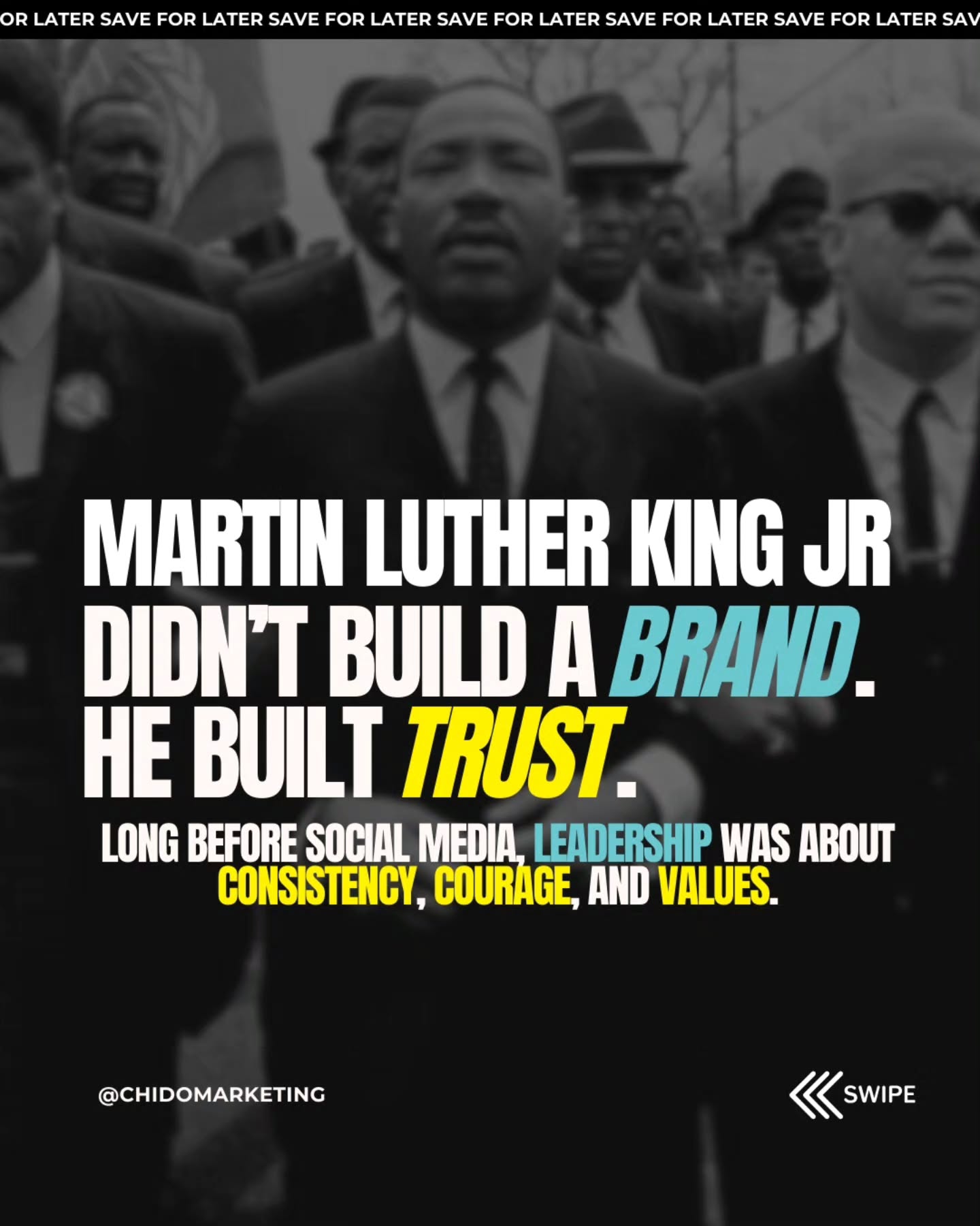 Today we honor leadership rooted in courage, integrity, and consistency.
Long before social media, branding, or algorithms, real influence was built through values and action.
Personal branding isn’t about attention or visibility.
It’s about alignment.
It’s about standing for something even when it’s uncomfortable, and using your voice with purpose.
We reflect on the legacy of Martin Luther King Jr. and the reminder that impact outlives platforms, trends, and posts.
Legacy is built on what you stand for and what you refuse to stay silent about.
Martin Luther King Jr