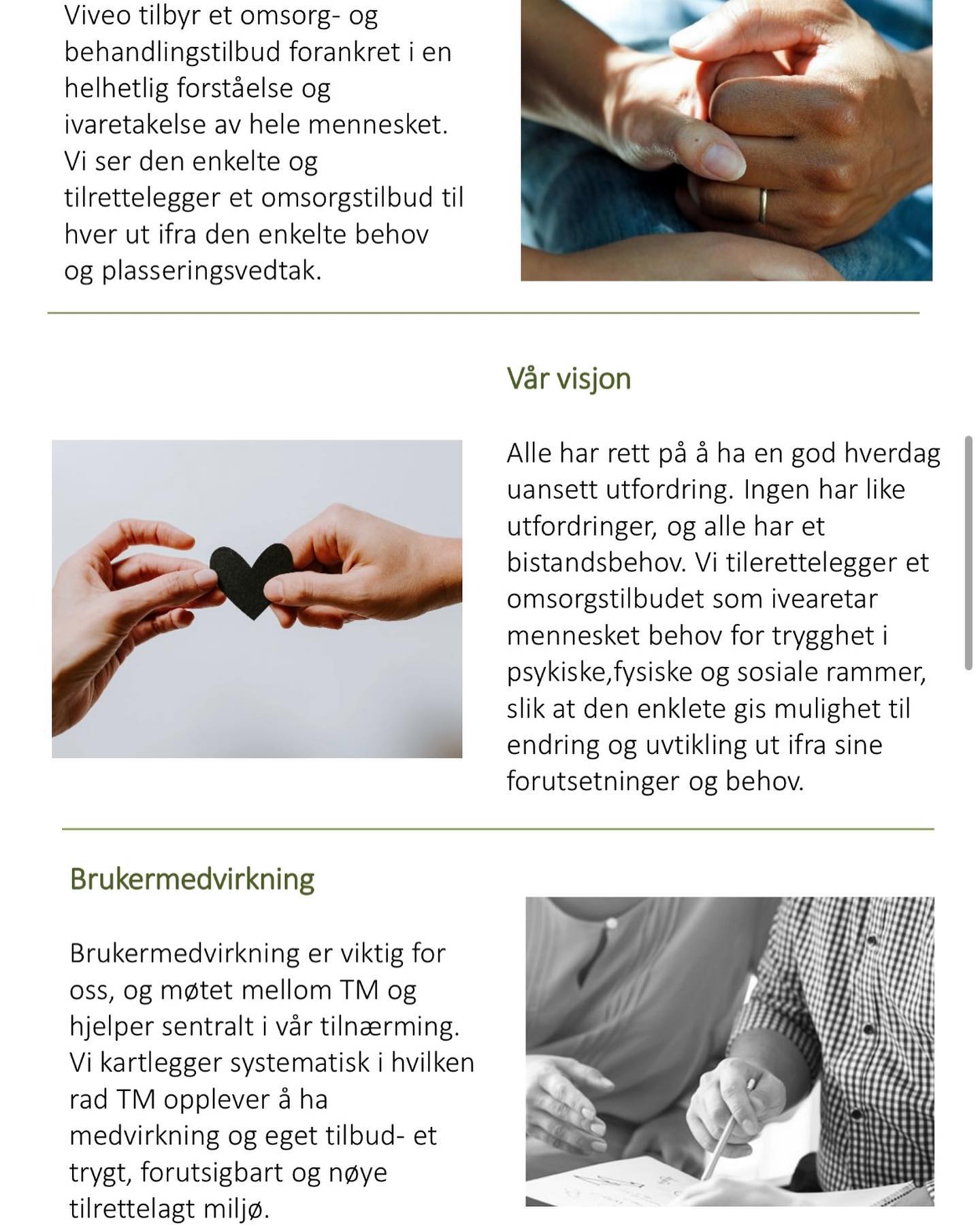 Viveo Omsorg | www.viveo.no 🍀 #care #love #norway #health #respect #trust