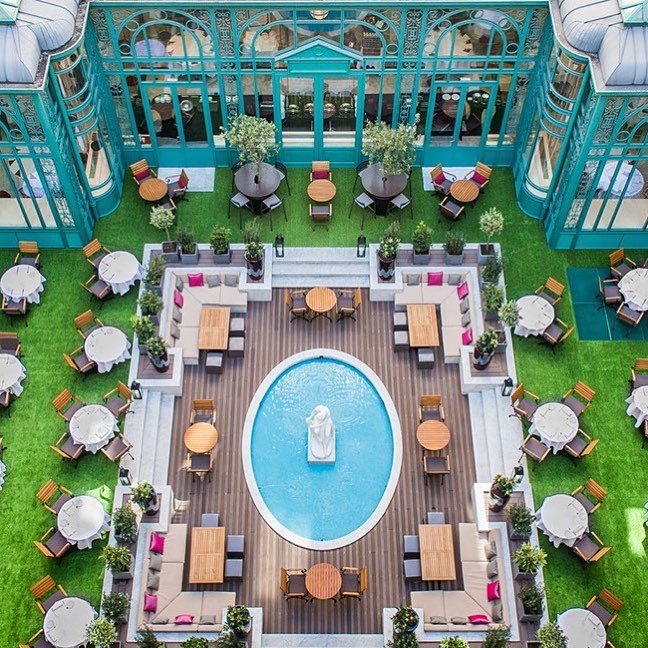 La Terrasse at the Westin Paris Vendôme. Tranquillity in the heart of this beautiful city. What a location for a pre-event drinks reception! In addition this venue offers fantastic events facilities, its largest room seating up to 700 people. http://ow.ly/uUp2305HlRg. @westin @thewestinparis