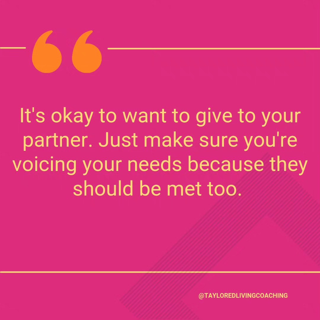 I know you may feel bad...or guilty, to disappoint your partner by bringing up a need or concern, but they'll be okay. Say what you need to say because your needs are just as important.
#healthyrelationships #liveempoweredwithtaye #selfcare #personalgrowth #emotionalwellbeing #emotionalintelligence #tayloredlivingcoaching #mentalhealth #empowerment #griefjourney #soberjourney #divorcerecovery