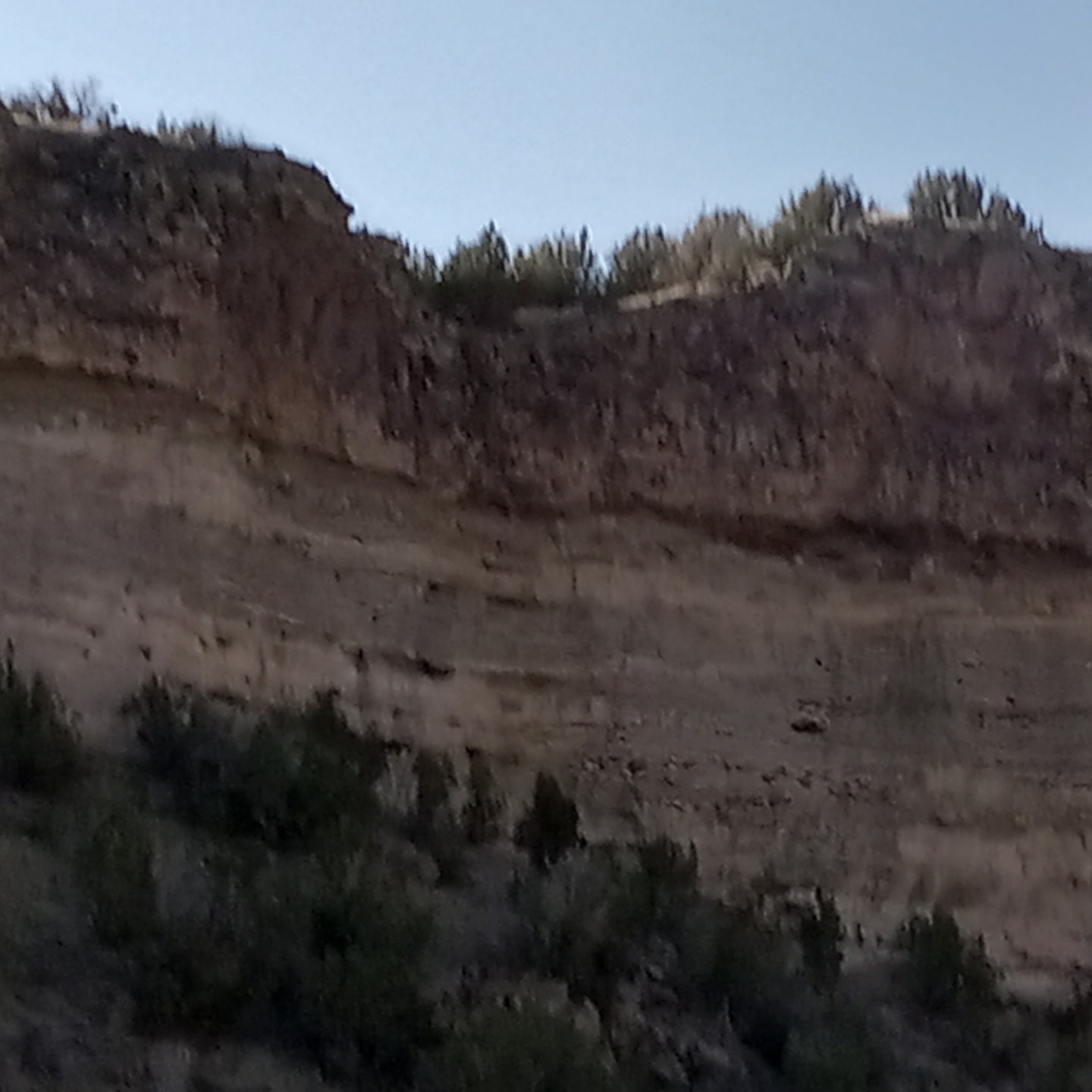 Taken on a recent trip to New Mexico to do research. Cliffs could present quite a problem if you were trying to get from the bottom to the top in the 1800s.