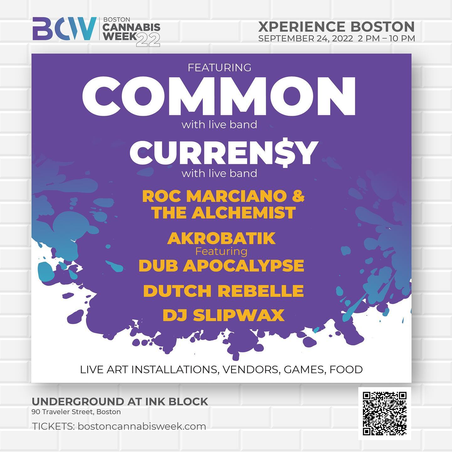 It’s almost September and #bostoncannabisweek2022 is right around the corner! Just released line up for Sat September 24 @undergroundinkblock tickets on sale now @bostoncannabisweek We’re psyched to be sponsoring again this year and creating the new 2022 BCW look!