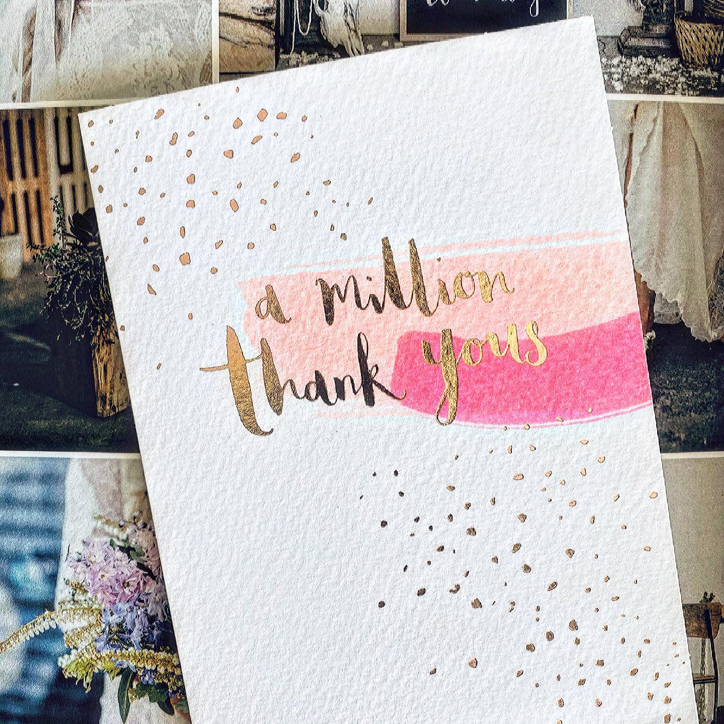Is there anything sweeter than a hand written thank you card? Loved receiving this. 🥰 Grateful to be able to marry true legends. 💕