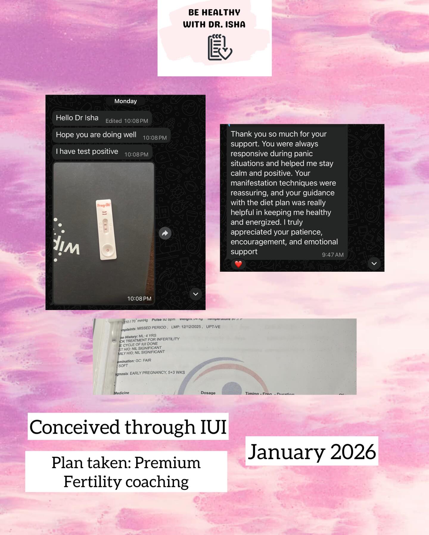 2026 begins with beautiful start for my companions❤️✨
Keep my beautiful companions in your prayers 🧿🤝❤️
If you’re struggling in your TTC journey, DM me for support or check the links in bio 👍🏻
( trying to conceive, TTC, fertility coach, fertility coaching, planning pregnancy )