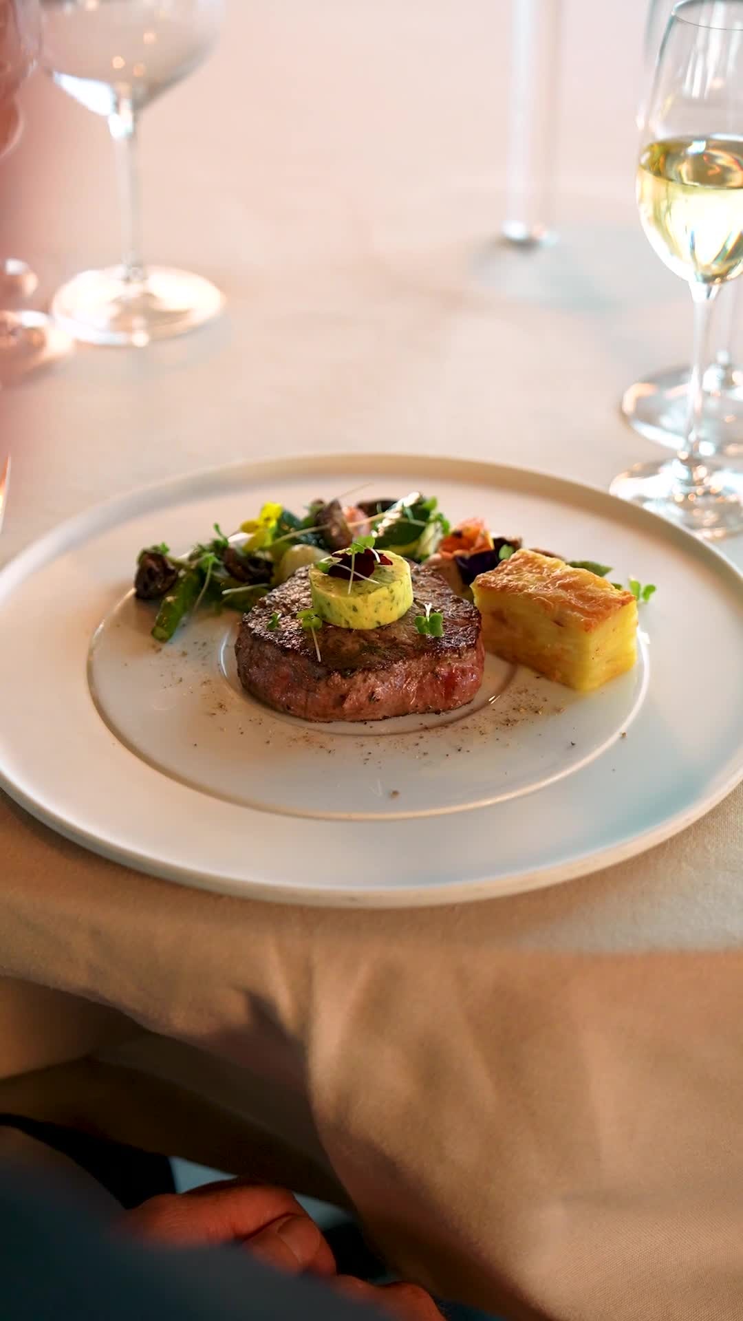 Dining at La Dame is a celebration of culinary artistry — where every element, from the plating to the pacing, is thoughtfully tailored.
Even in the heart of the Arctic, Silversea ensures the experience is nothing less than exquisite.