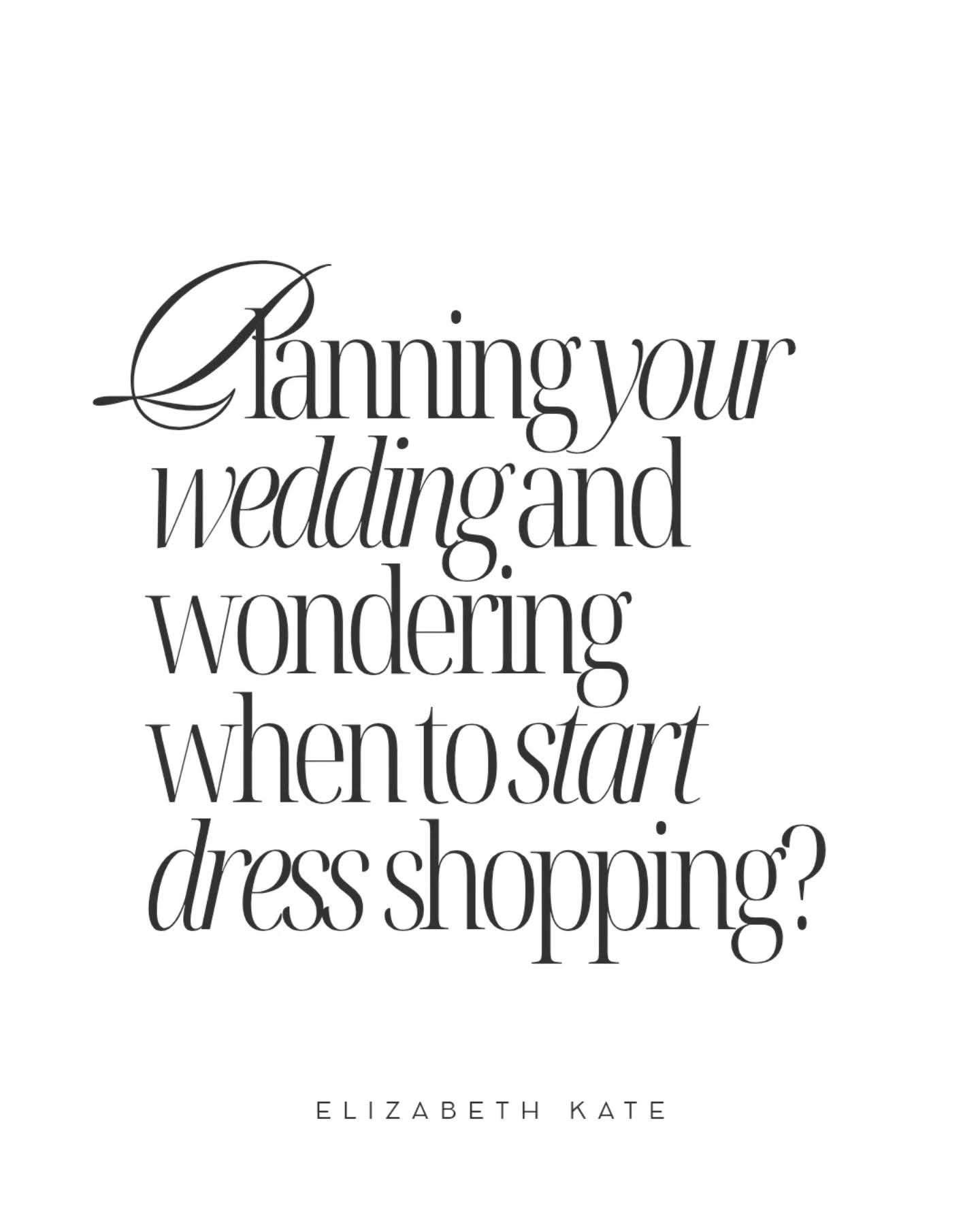 Planning your wedding and wondering when to start your wedding dress search? Scroll to find out 🤍
📞 01724 645 058
📱www.elizabethkatebridal.co.uk
📧 hello@elizabethkatebridal.co.uk
📍128 High Street Crowle DN17 4DR
#WeddingDressShopping #BrideGuide #WeddingGuide #YesToTheDress #BrideToBe