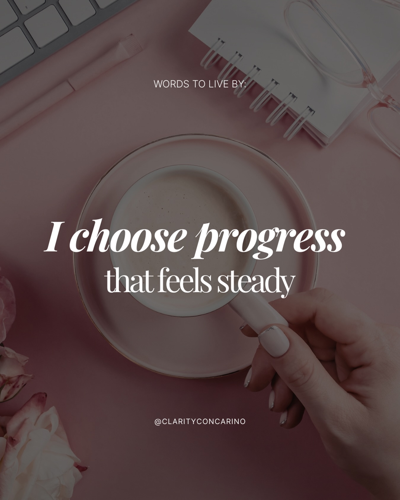 Steady progress lasts longer than forced momentum.
Let this pace support you today.
#WordsToLiveBy #SteadyProgress #IntentionalLiving #CalmMomentum #selftrust