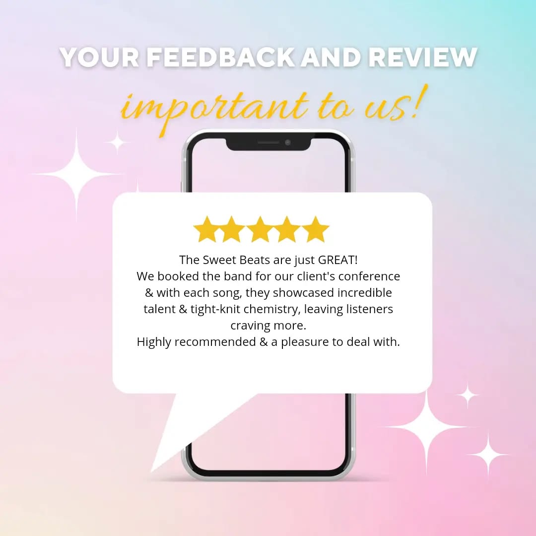 ⭐️⭐️⭐️⭐️⭐️
A fabulous review from a recent gig
⭐️⭐️⭐️⭐️⭐️