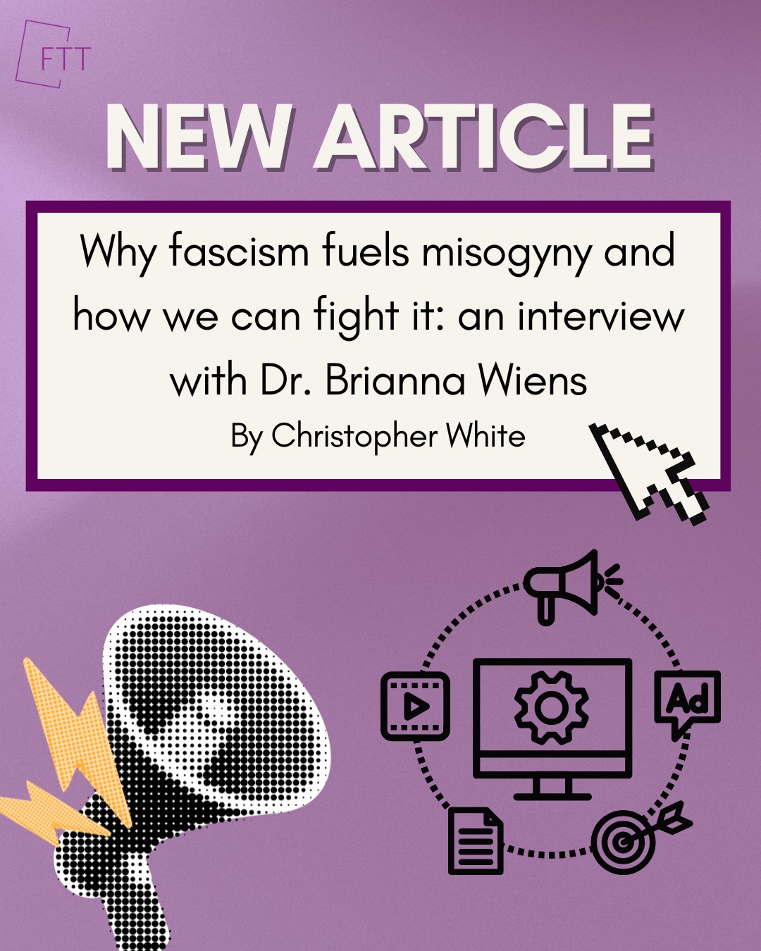 āØNew interview alert!āØ
Dr. Brianna Wiens speaks about the rise of fascism and misogyny and the role played by technology and digital life in the spread of harmful ideologies.
The world's pretty scary right now, and lots of things are going on. Remember to stay safe, check on your friends, and be informed! š«°
Read the full interview at the link in our bio!