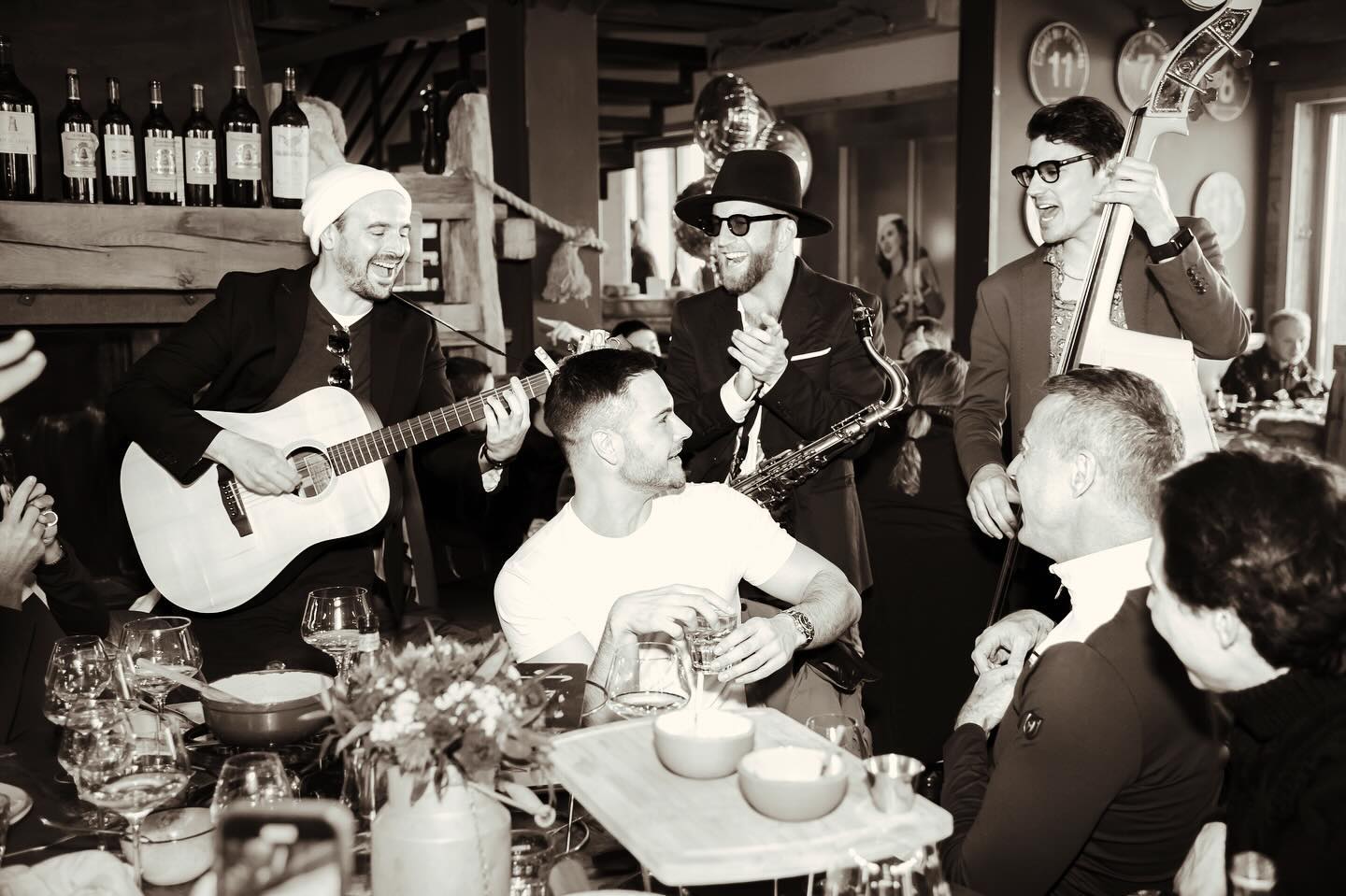 Playing at our favourite venue @lacavedescreux 🥁🎷🎸 when are you coming?