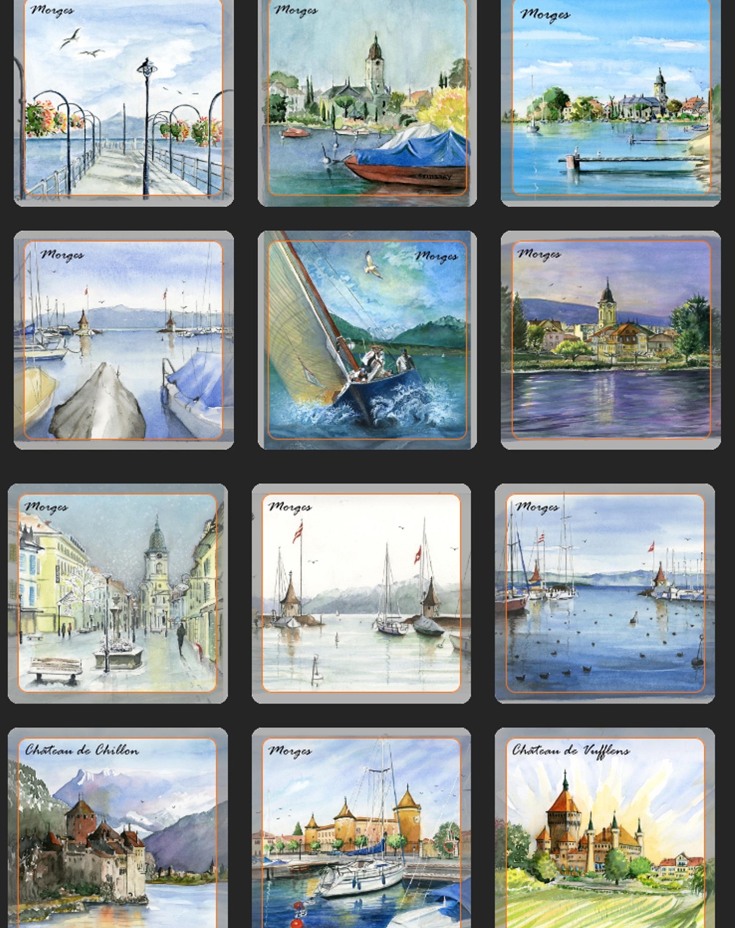 Un nouvel essai avec la création une sélection de magnets à partir de mes peintures. Voyons les résultats dans une semaine :-)
Trying something new with creating a selection of magnets from my paintings. Lets see the actual results in a week :-)
#morges #watercolor #aquarelle #souvenir #painting