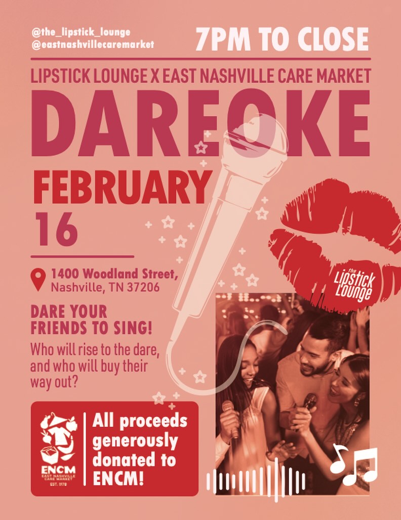 Come hang with us February 16! Sing karaoke for a cause, or just have a drink and meet other people who care about their community. Comment your karaoke song below 👀