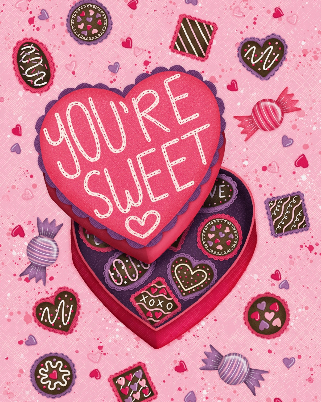 After a short Christmas and New Year break I am back at work and already created some new designs. I have been playing with soft pink, red and purple for a traditional Valentine's Day card collection and also added some seamless patterns.
For illustration collaborations, please contact me directly at design@franzispeer.com or through my agency @advocateart01
#valentinesday #valentinesdayart #carddesign #greetingcards #surfacedesign #artlicensing #surfacedesignagency #adobefresco #adobefrescoillustration