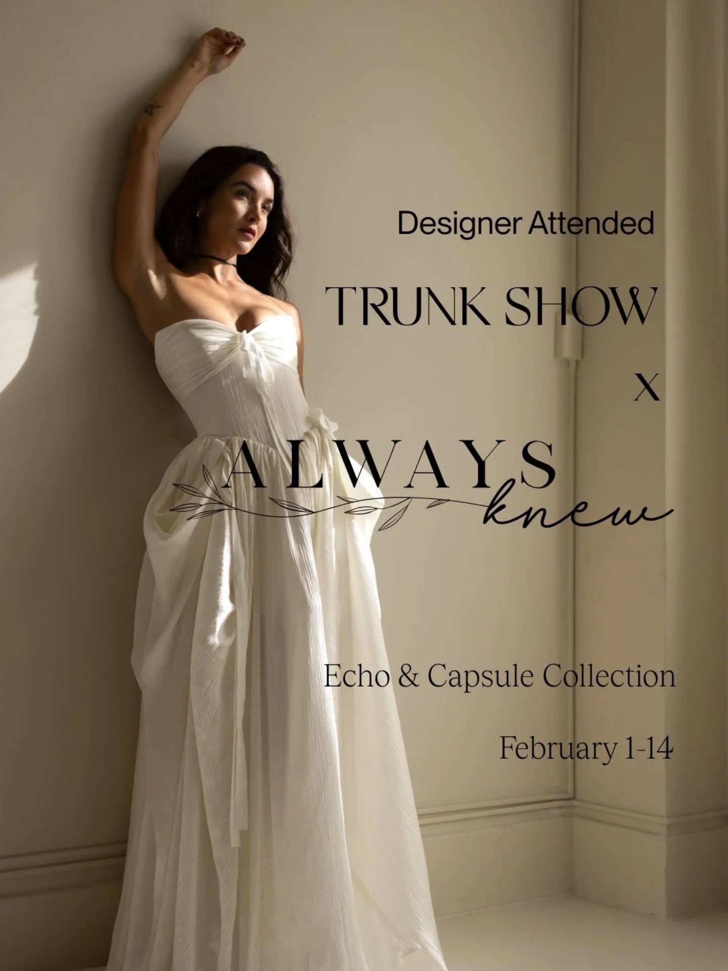 Ottawa brides — OUMA is coming 🤍
Join us for an OUMA Bridal Trunk Show at our Ottawa stockist @alwaysknewineeded, from February 1-14. Discover the Echo Collection alongside select pieces from our Capsule Collection — from sculptural silhouettes to romantic draping, signature bows, and textured fabrics.
Designer Ou will be in attendance on February 4–5,
appointments are limited — please book directly with the store.
#OUMABridal #OttawaBride #AlwaysKnewINeeded #ModernBride #CanadianBridalDesigner