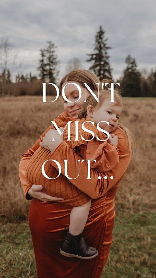 Please don't miss out on these sweet, sweet memories 🙏
Your family’s story deserves to be remembered! 🫶