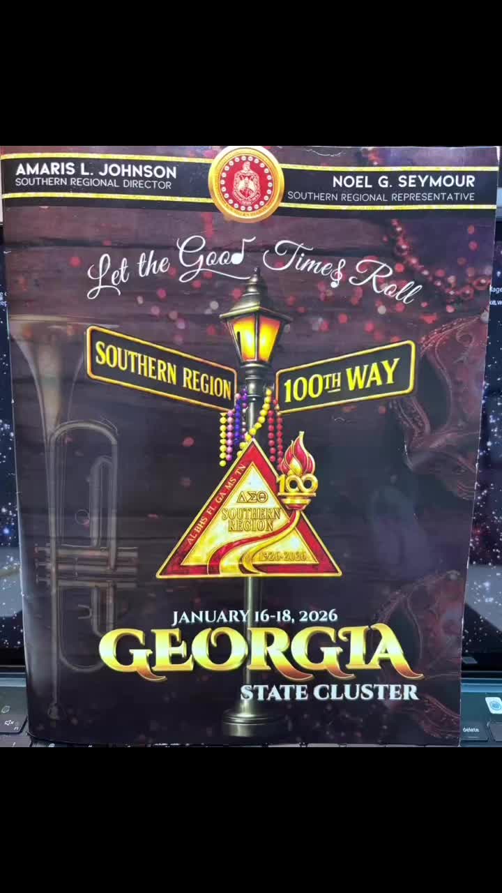 The Columbus Metropolitan Alumnae Chapter “Let the Good Times Roll” at Georgia State Cluster as the Southern Region celebrates 100 years of purpose, partnerships, programming, and public service. We are thankful for the vision of our Regional Leadership Team guided by Amaris L. Johnson, Regional Director and Noel G. Seymour, Regional Representative. We are grateful for the sistership (sisterhood and leadership) of chapter member Michelle Nelson-Hawkins, South Georgia State Coordinator. Congratulations to our Economic Development Committee chaired by Delois Dee Marsh and Tracey Austin-Grooms for being awarded Highest of Five-Economic Development. Thank you chapter members Vanessa Ford, Traveika Hunter, Athena Lock, Deborah Lynn, Ayana Rome, Dolores “Deenie” Tarver, and Vickie Williams-Wiley for your respective Cluster support roles. #georgiacluster2026 #SRDST #CMACimpact