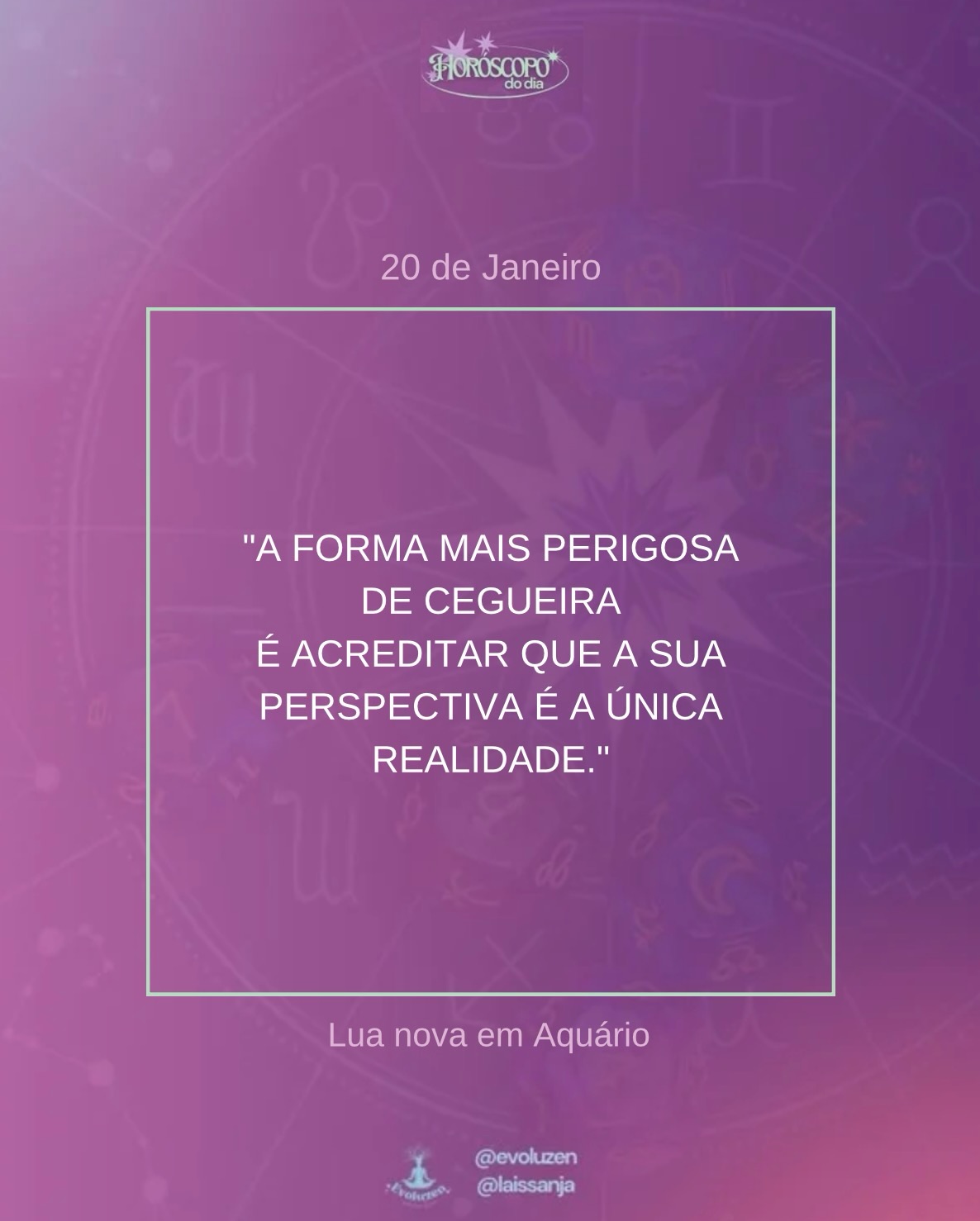 20 de janeiro 💫🌟