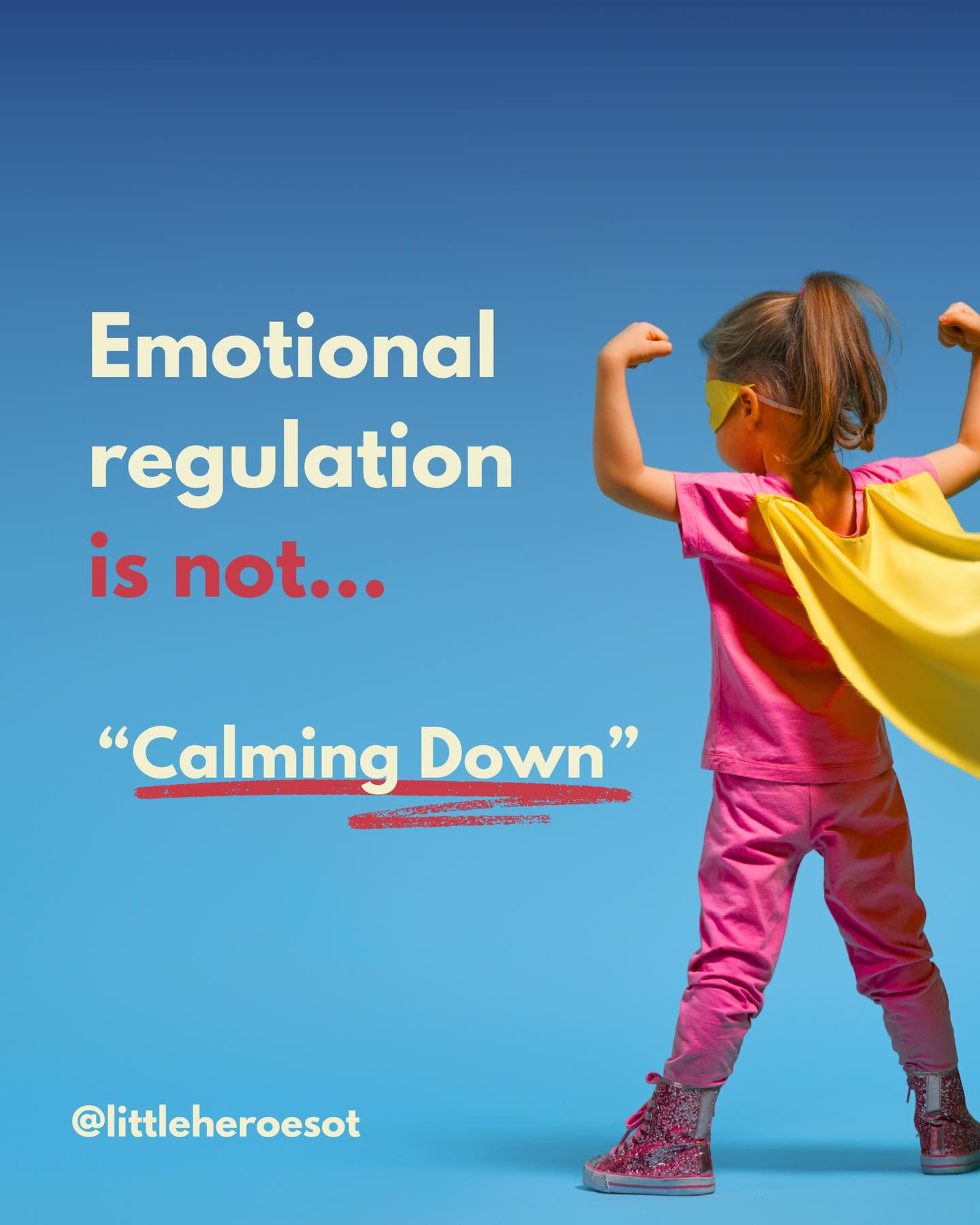 Emotional regulation is often misunderstood.
It’s not about children instantly calming themselves or managing big feelings alone. For many children, especially under stress, regulation starts with another person helping them feel safe.
This is not a weakness. It’s developmental.
Skills like self-control, flexibility, and emotional regulation grow gradually, through repeated experiences of support, safety, and repair.
When we expect independence before the nervous system is ready, frustration builds on both sides.
Understanding this doesn’t make the hard moments disappear, but it does change how we show up in them.