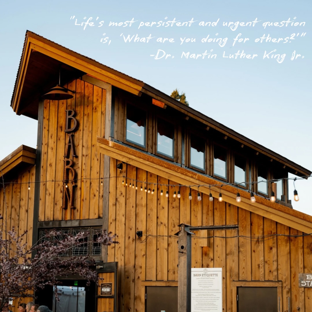 Today we honor the legacy of Dr. Martin Luther King Jr. & the enduring power of community.
At The Barn & Boone Dog Pizza, we believe in creating a space where everyone is welcome, voices are valued, & gathering together strengthens us all. May today invite reflection, connection, & small acts of care that ripple far beyond these walls.
We’re grateful to be part of a community that continues to grow with intention, empathy, & hope.
“Life’s most persistent and urgent question is, ‘What are you doing for others?’” - Dr. Martin Luther King Jr.
We are open today.