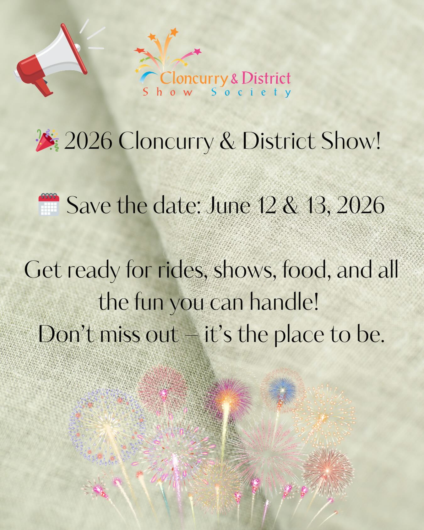 ๐ Cloncurry Show, June 12โ13, 2026.
#cloncurryshow