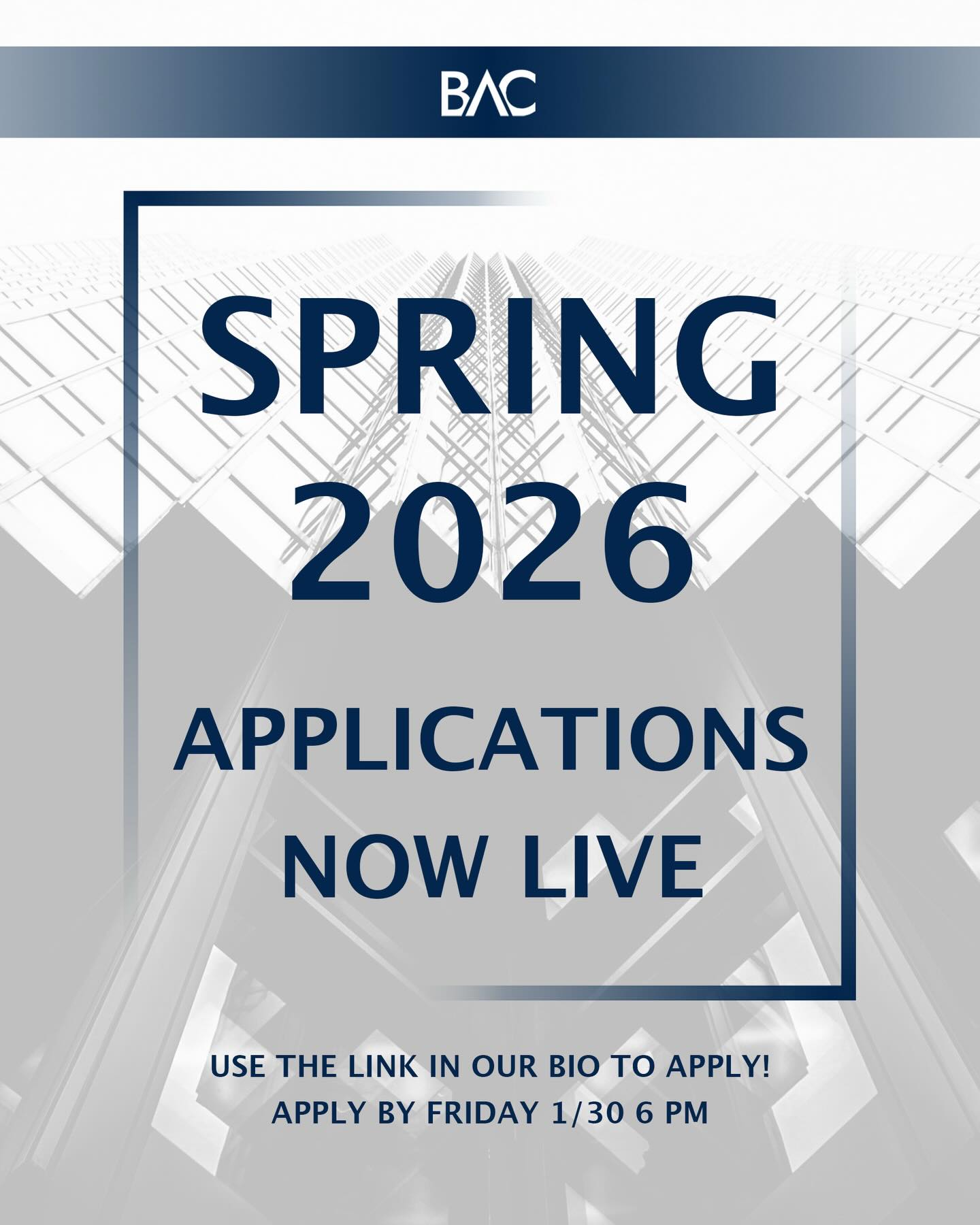 Spring 2026 applications are NOW LIVE! Apply by 1/30 at 6 PM using the link in our bio and website 🎉
(Link in bio to import Google Calendar)