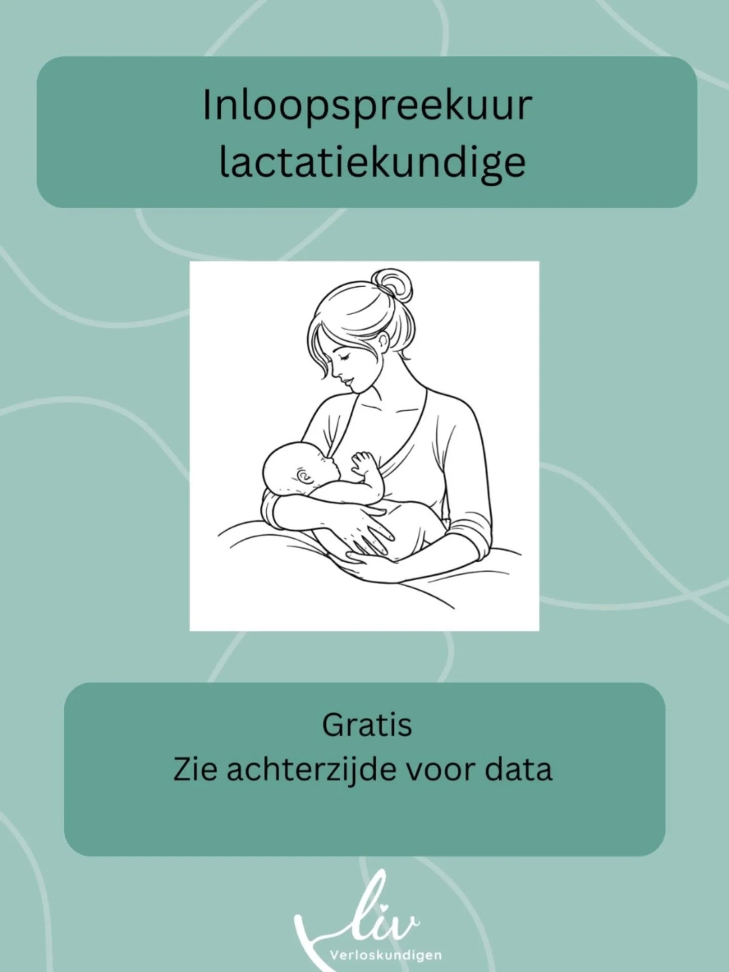 NIEUW!
Inloopspreekuur bij een lactatiekundige.
Goede begeleiding bij borstvoeding is heel belangrijk. Tijdens het inloopspreekuur kun je vragen wegleggen bij een lactatiekundige en ontmoet je wellicht ook andere borstvoedende moeders.
Aanmelden is niet nodig. Alle data vind je op de 2e foto.
#lactatiekundige #borstvoeding #vlaardingen #moeder