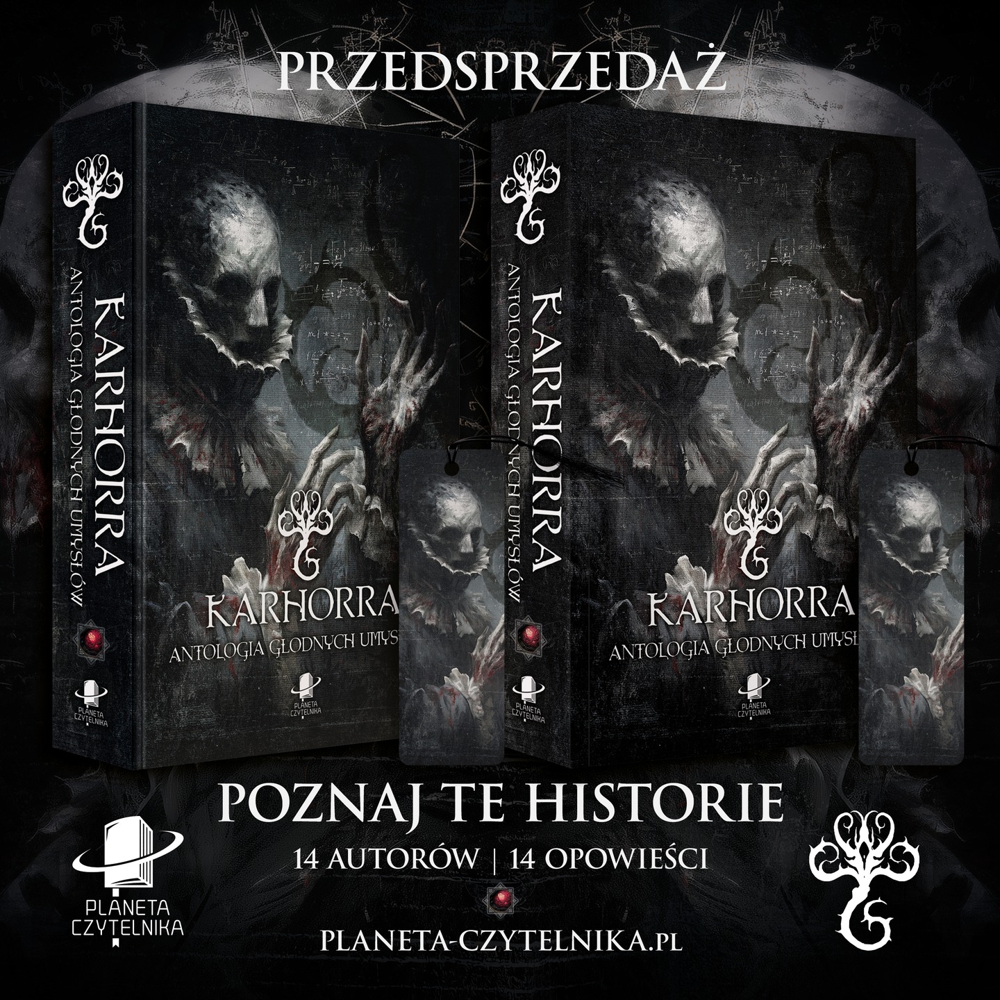 👁️ RUSZYŁA PRZEDSPRZEDAŻ ANTOLOGII OPOWIADAŃ 👁️
Tak jest, Karhorra doczeka się także swojej antologii opowiadań, którą miałem przyjemność koordynować, a która właśnie trafiła do przedsprzedaży na stronie Planeta Czytelnika.
Antologia będzie stanowiła także część wyższych progów wspieraczkowych, ale jako że nie każdy musi chcieć eksplorować horror z rpgowym dobrodziejstwem inwentarza to jest to uczciwa alternatywa.
LINKACZ W KOMENTARZU! 👁️
