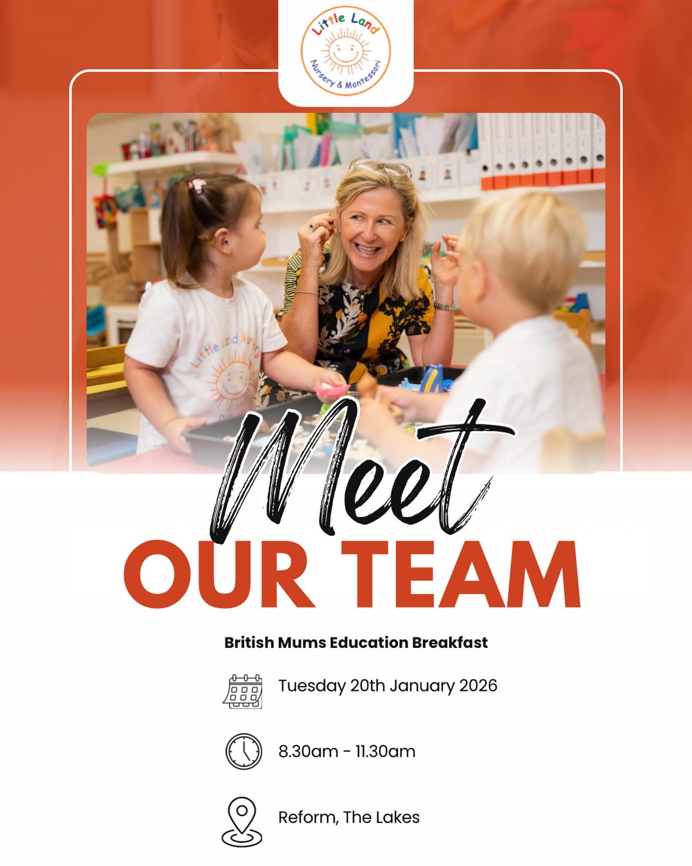 📅 Tuesday, 20th January
⏰ 8:30am – 11:30am
📍 Reform, The Lakes
Join us for a relaxed morning connecting with other parents and educators.
🤍 Full details and registration here:
👉 https://britishmums.com/dubai/events/education-breakfast-2/
