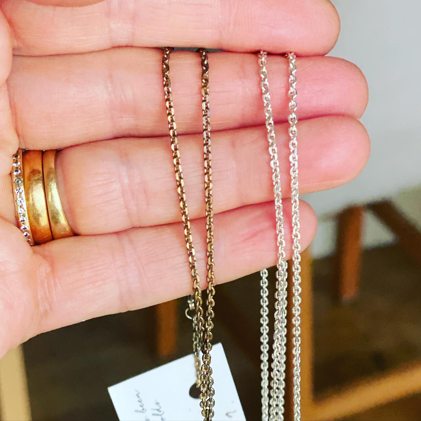 Morning all, thought this was interesting and I wanted to share with you. Silver jewelry if left out on the side for months will gradually turn brown and tarnished. You should really keep your special jewelry in a box away from light and air. Even a little zip lock bag in a drawer would do the trick to keep it shiny and new. 💎
.
.
.
#silverjewellery #bespokesilverjewellery #personalisedjewellery #personalisedgifts #giftsforher #giftsforfriends