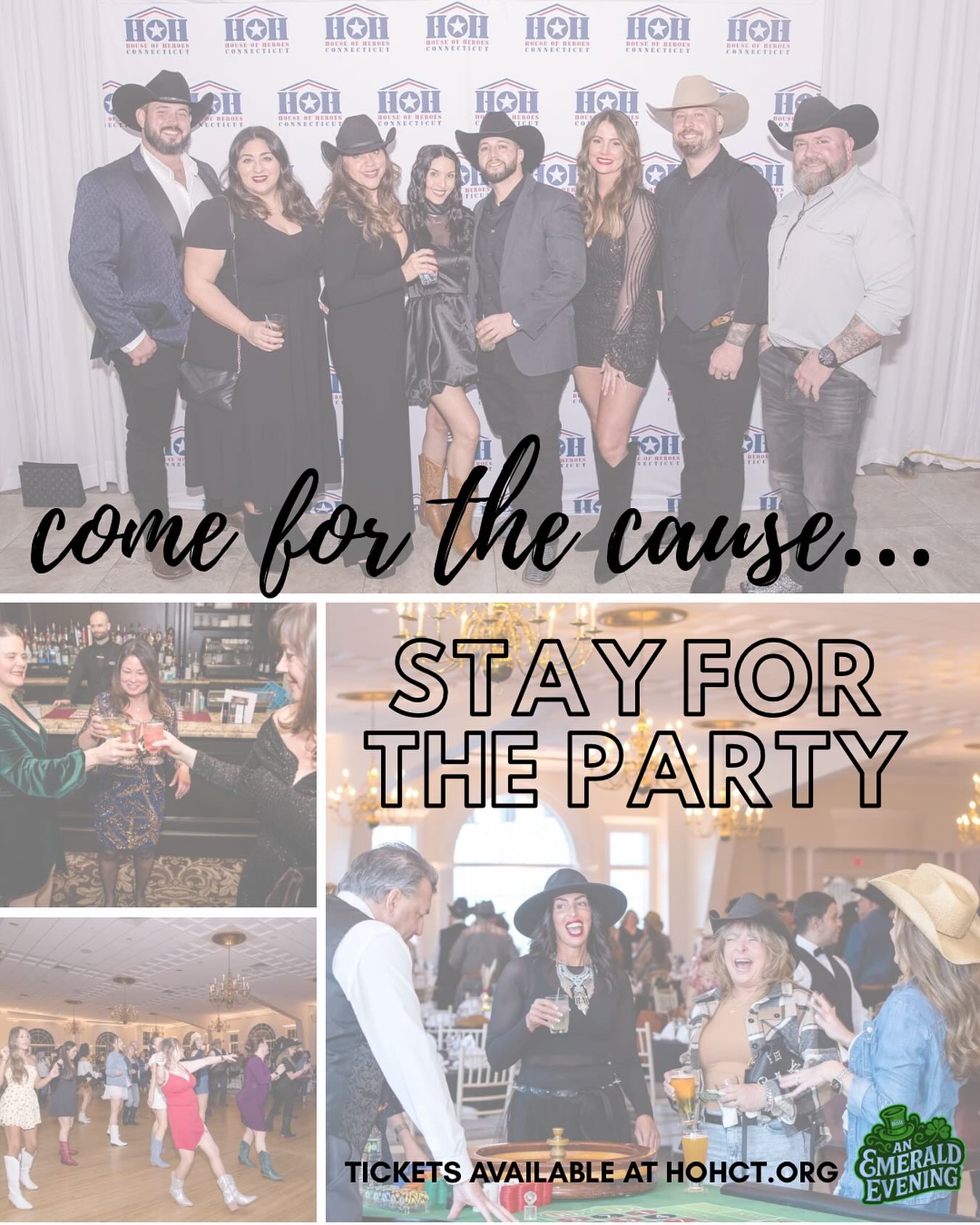 Come for the cause. Stay for the party.
If you’ve been before… you already know.
If you haven’t… this is your sign. 👀
📅 March 14, 2026 at @aquaturfclub
House of Heroes CT presents An Emerald Evening
Dinner • Open bar • Live music by @massconnfusion
All in support of our veterans. 🇺🇸💚
