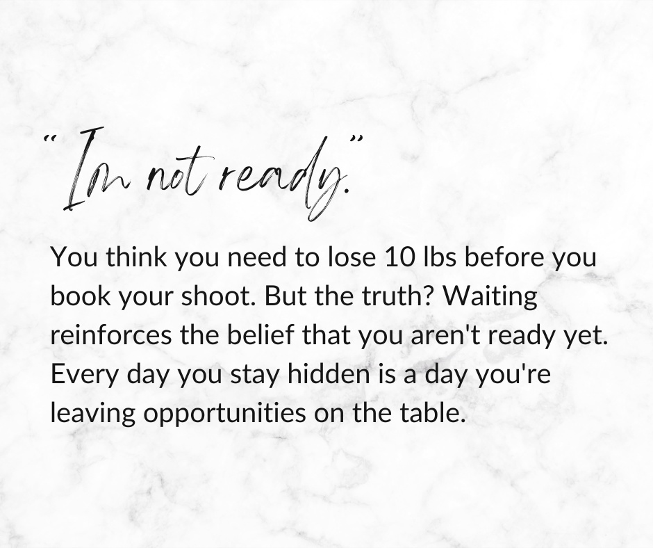 The "not ready yet" loop is costing you more than you realize.
"I just need to lose ten pounds first." OR "I’ll book it when I finally feel photogenic." OR "I'm waiting for the right moment to rebrand."
We’ve all said it. We treat these thoughts like reasonable hurdles, but they’re actually the invisible friction keeping you from the level of authority you’ve already earned.
Every time you postpone being seen, you quietly strengthen the belief that you aren't ready to lead. You’re allowing a placeholder, an old photo, or a synthetic AI avatar, to speak for you.
𝗬𝗼𝘂𝗿 𝗰𝗹𝗶𝗲𝗻𝘁𝘀 𝗯𝘂𝘆 𝘆𝗼𝘂𝗿 𝗽𝗿𝗲𝘀𝗲𝗻𝗰𝗲, 𝗻𝗼𝘁 𝘆𝗼𝘂𝗿 𝗽𝗲𝗿𝗳𝗲𝗰𝘁𝗶𝗼𝗻.
When you hide, you create a trust gap. Potential clients who are ready for your high-level brilliance are looking for visual proof of the powerhouse you claim to be. If your imagery looks like you're still playing small, they’ll treat your expertise like an option instead of a necessity.
You know its, true - you can feel it deep down.
Confidence isn't a prerequisite for being photographed. It’s the byproduct of choosing to stop shrinking.
In my studio, we don't wait for you to feel "ready." We use intentional styling, mindset coaching, and expert posing to activate the version of you that already knows she is the only choice.
Stop leaving opportunities on the table because you're afraid to be seen. Claim the visual authority that matches your scale.
The Headshot Mini is your frictionless path to imagery that feels like you. Radiant, powerful, and undeniable.
You’ve already outgrown your current strategy. It’s time to shift. Secure your Headshot Mini spot at the link below. https://www.ashleyblackphotography.com/your-specials