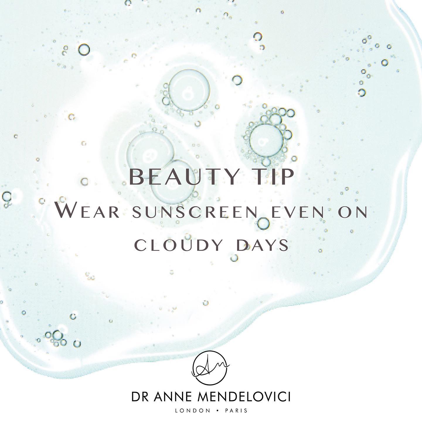 BEAUTY TIP - Wear sunscreen even on cloudy days ☁️
Why?
Because around 80% of UV rays can pass through clouds and harm your skin.
The sun's UV rays travel down to the surface of earth and can cause major damage to our skin. There are two types of UV rays, UVA and UVB - the UVA rays are longer and can cause sun damage that results in aging/wrinkles, while UVB will cause sunburn and skin cancer. The sun can cause temporary damage like a sunburn or long term damage in the way of skin cancer.