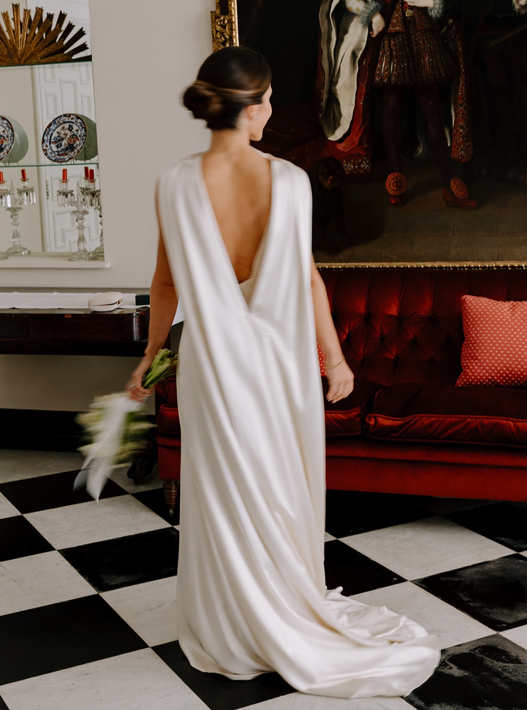 Itziar, un ratito antes de la ceremonia