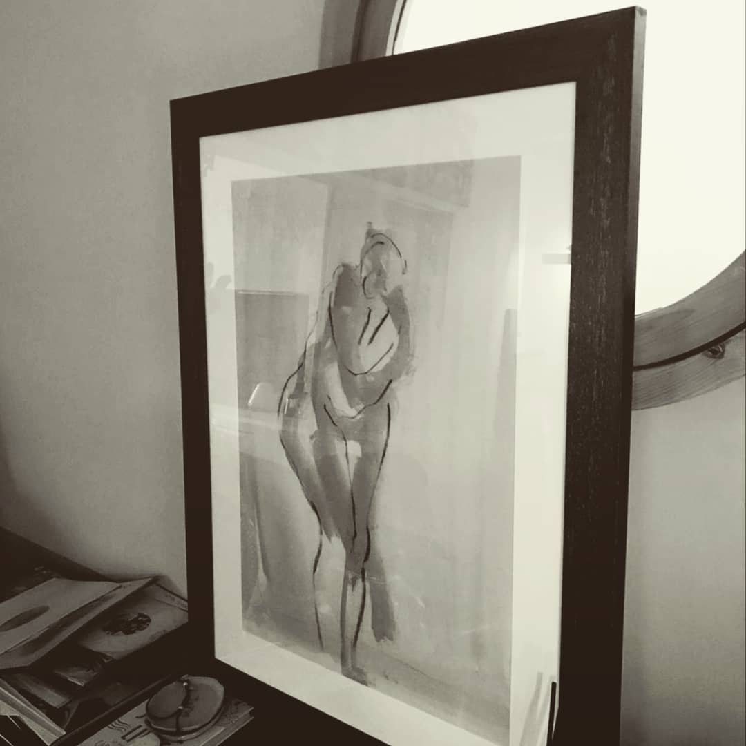 Hug me tender - a favourite, forgotten picture gets a #makeover #pictureframing #frameyourlife #craftsmanship