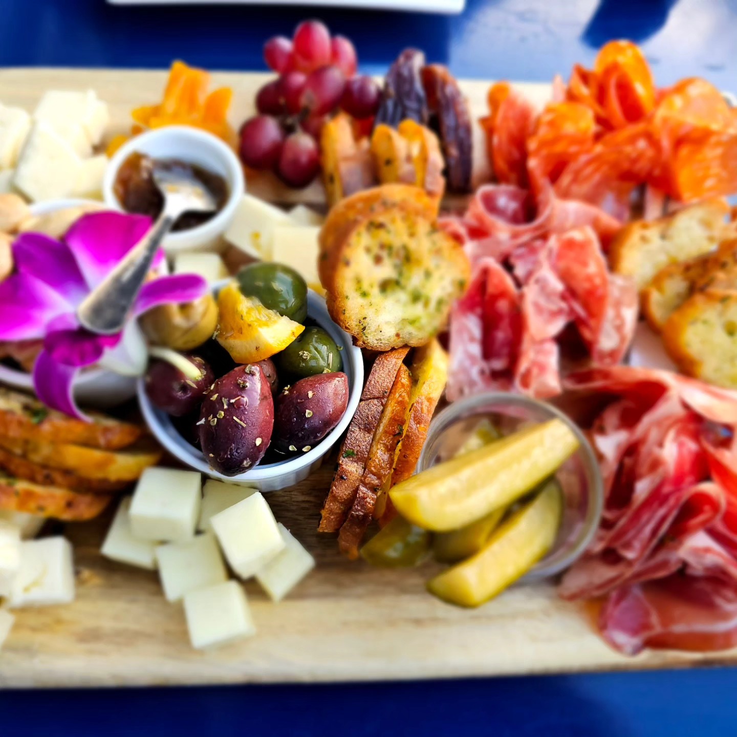 Charcuterie board at Unwine'd