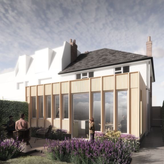 Planning has been granted for our all timber (well nearly) extension to an otherwise pretty ordinary 1920s house in Wandsworth