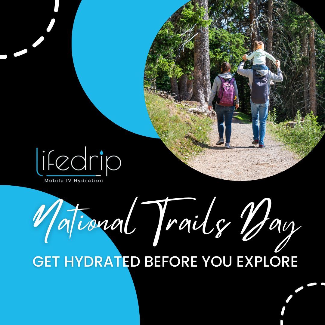 Happy National Trails Day! Reno-Tahoe is FULL of incredible trails. Before you head out and explore this summer, get hydrated with us! 💙
Our Hydrate Me drip uses normal saline or LRs to provide essential hydration and balanced electrolytes. Ingredients include NSS (Sodium, Chloride) or LRs (Sodium, Chloride, Potassium, Calcium, Lactate).
To book your appointment, text or call 775-393-9644, email info@thelifedrip.com, or click the link in our bio!
.
.
.
#lifedrip #lifedripivhydration #ivhydration #health #wellness #mobileivhydration #reno #renonv #renosparks #sparks #sparksnv #nationaltrailsday #hiking #trailsday