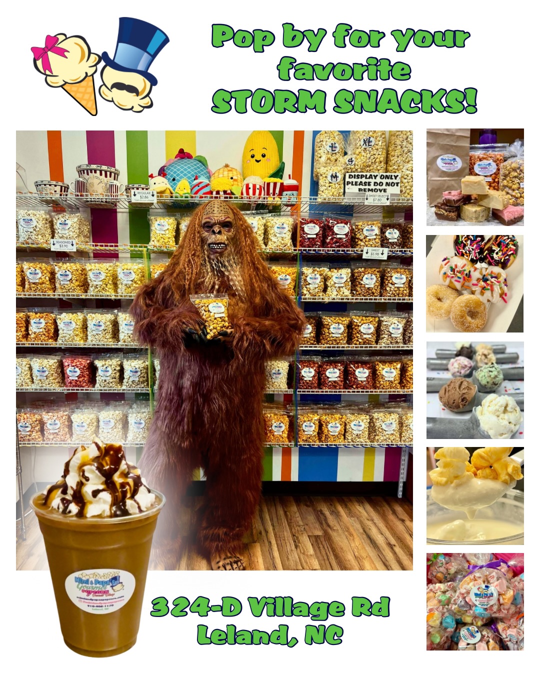 🎶…cold as ice…🎶
You know what’s worse than being stuck at home during a storm? Being stuck without your favorite snacks! 🥹
This is your sign to get over to Mimi & Papa’s today to stock up on all your favorites! 🍿🍦🍫🍩🍭❤️
📷: photo at the shop Jan 2025 🌨️❄️☃️