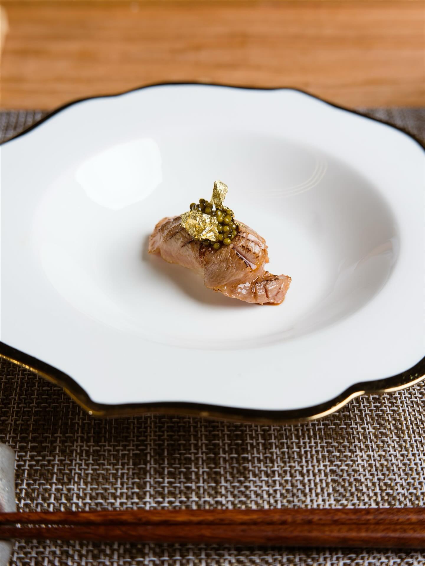 O Toro + Caviar, buttery, briny, and perfectly silky.