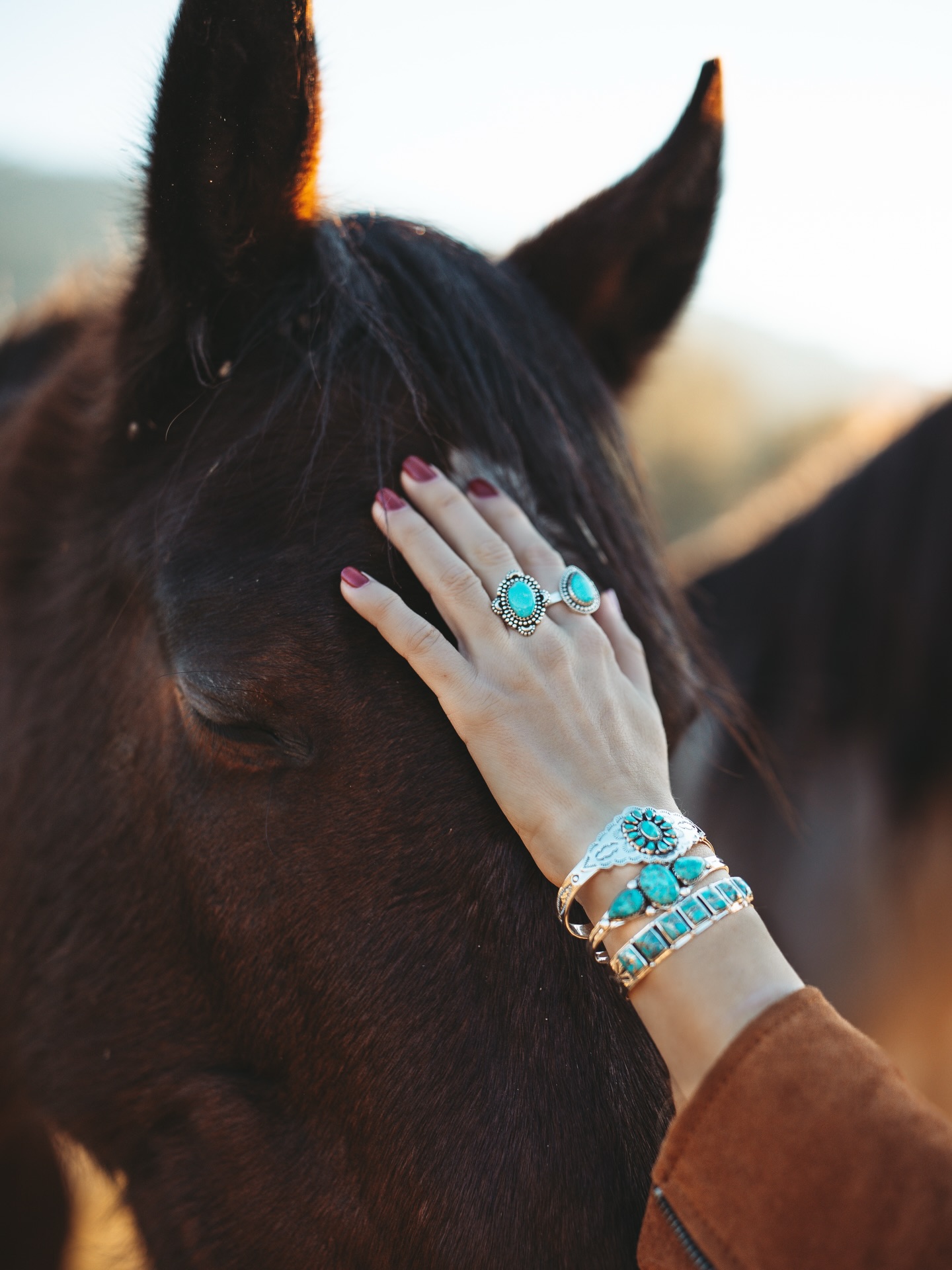 Chez Sonora, tout commence par une vibration 💫
Il y a l’énergie des pierres.
La turquoise, gardienne des grands espaces, capte la lumière et protège l’élan intérieur.
Le white horse, plus minéral, plus silencieuse, ancre, apaise, recentre.
Des pierres façonnées par le temps, chargées de mémoire et de souffle.
Il y a aussi l’énergie des chevaux.
Instinctive. Libre. Indomptable mais profondément sensible.
Le cheval ressent avant de comprendre. Il avance quand tout est aligné.
Et puis il y a l’énergie humaine.
La nôtre.
En mouvement constant, parfois dispersée, parfois puissante, toujours vivante.
Sonora, c’est le point de rencontre 🫶
Quand la pierre touche la peau, quand l’esprit du cheval inspire la matière, quand l’humain retrouve son rythme naturel.
Un bijou comme un talisman moderne.
Un lien entre force et douceur.
Entre ancrage et liberté.
Porter Sonora, ce n’est pas seulement porter un bijou.
C’est choisir une énergie.
La sienne 🪶
#horsepic #jewelery #bijouxfaitmain #bijouxcreateur #westernlifeandstyle
