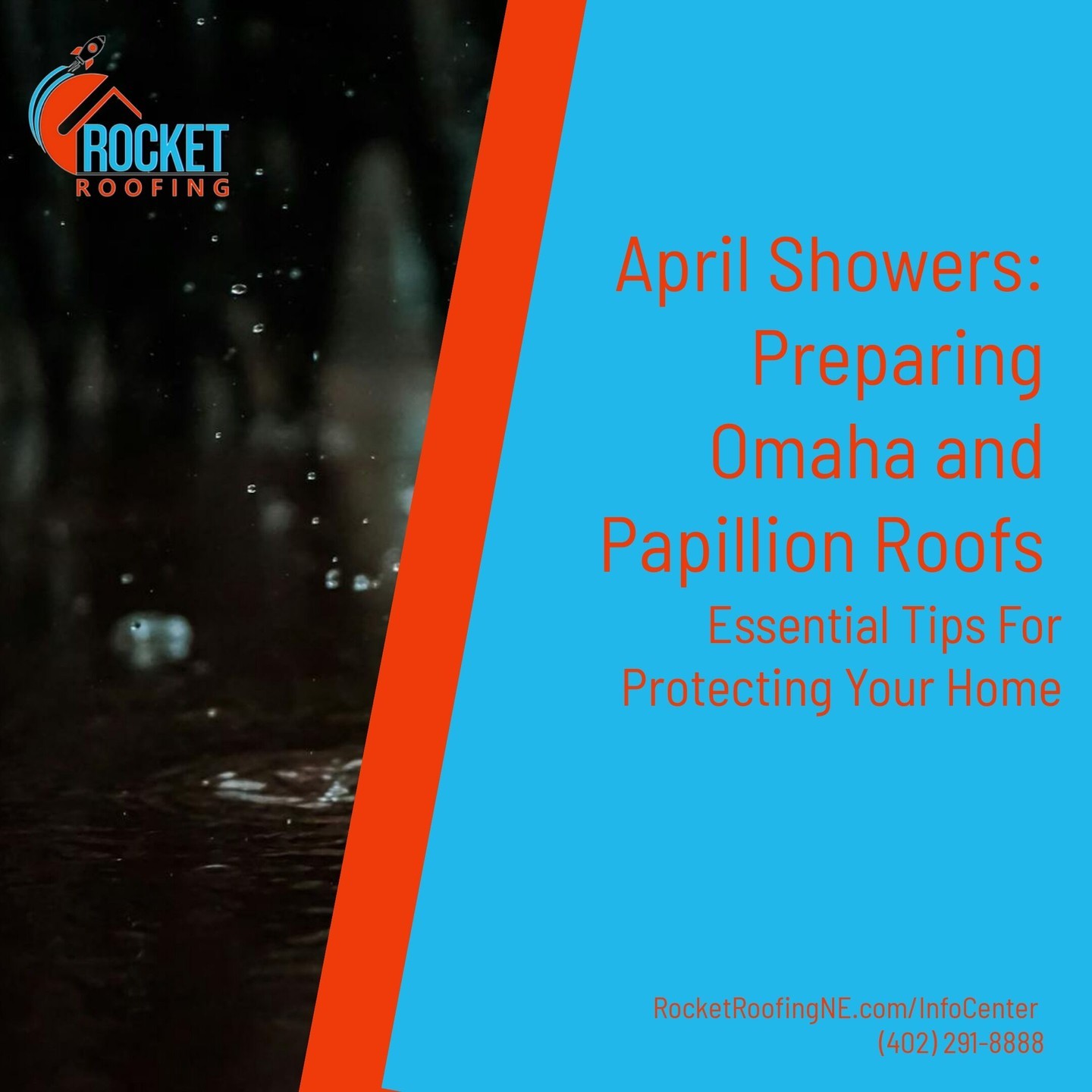 April showers are on the horizon! ☔ Is your roof ready to weather the storm? Check out these essential tips to ensure your Omaha and Papillon roofs stay strong and leak-free all season long at Link in Bio. #RoofReady #AprilShowers #HomeMaintenance