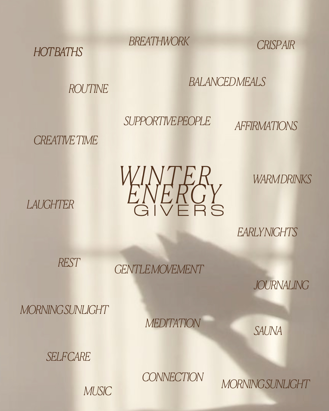 More warmth.
More rest.
More time on the table🤍