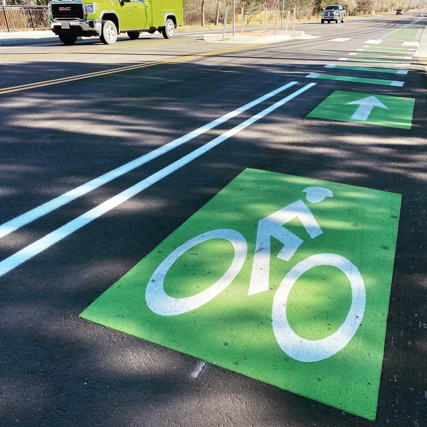 #bouldercounty is surveying #leehilldrive this week to determine a budget and timeline to fix the road. We spoke to them this week and requested that these notices are painted at all major road intersections for the #bikes . We will keep you informed with updates. #bikesbesafe