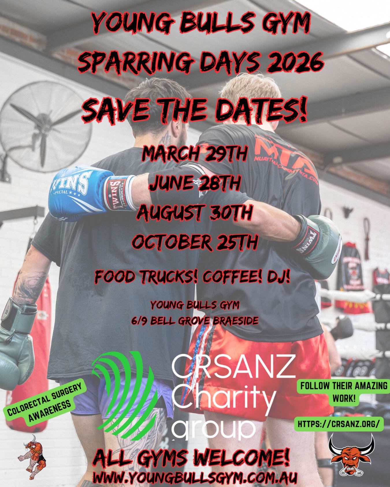 Save the dates 2026! #youngbullsgym #weareyoungbullsgym #youngbullsmuaythai #unleashthebullwithin #youngbullsneverdie