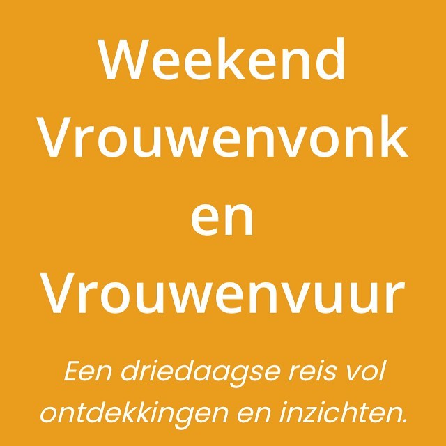 Vind jij ook dat er teveel potentieel van vrouwen onbenut blijft? Hoe komt het toch dat zoveel vrouwen zich op de tweede plek of in de achterhoede positioneren? Hoe is dat voor jou en wat ga jij daar aan doen?
Carla Bol en Nicole Lam organiseren Vrouwenweekenden. Vanuit de volste overtuiging dat iedere vrouw ten diepste mag zijn wie zij is. Dat vraagt wel moed en bereidheid om naar jezelf te kijken. Maar je hoeft het niet alleen te doen, want Carla en Nicole begeleiden je. Bovendien kun je rekenen op de steun van andere vrouwen. Het Vrouwenweekend van 11 tot 14 november 2021 is een intensieve driedaagse reis van inzichten en bewustwording, waar je vaarwel leert zeggen tegen alles wat je belemmert of ongelukkig maakt. Iedere vrouw heeft de kracht en potentie in zich om haar eigen leven te leiden: in het Vrouwenweekend ontdek je zelf hoe je dat kunt doen. Nieuwsgierig geworden? Lees op www.vrouwenkracht.site de ervaringen van deelneemsters, stel een vraag of schrijf je direct in. Ik beveel deze dames van harte aan!
En ik gun iedere vrouw een eigen leven!
#Vrouwenkracht#Keuzes#Eigenlevenleiden#Coaching#Vrouwenweekend#Inzichten#Bewustwording#Persoonlijke groei