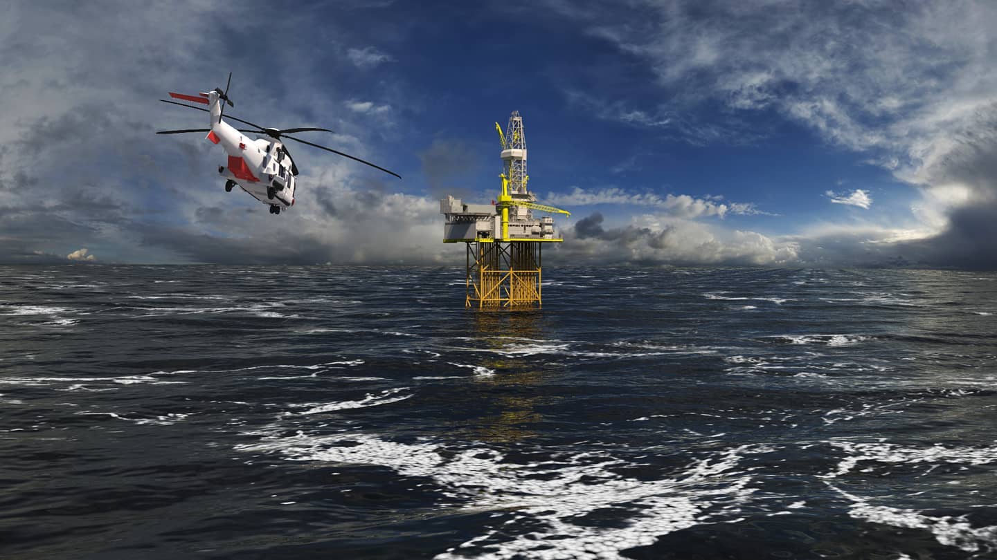 A framegrab from a 3D animation we produced for a client in the oil industry.
#3danimation #offshore #offshoredrilling #oilplatform #helicopter #foton4film