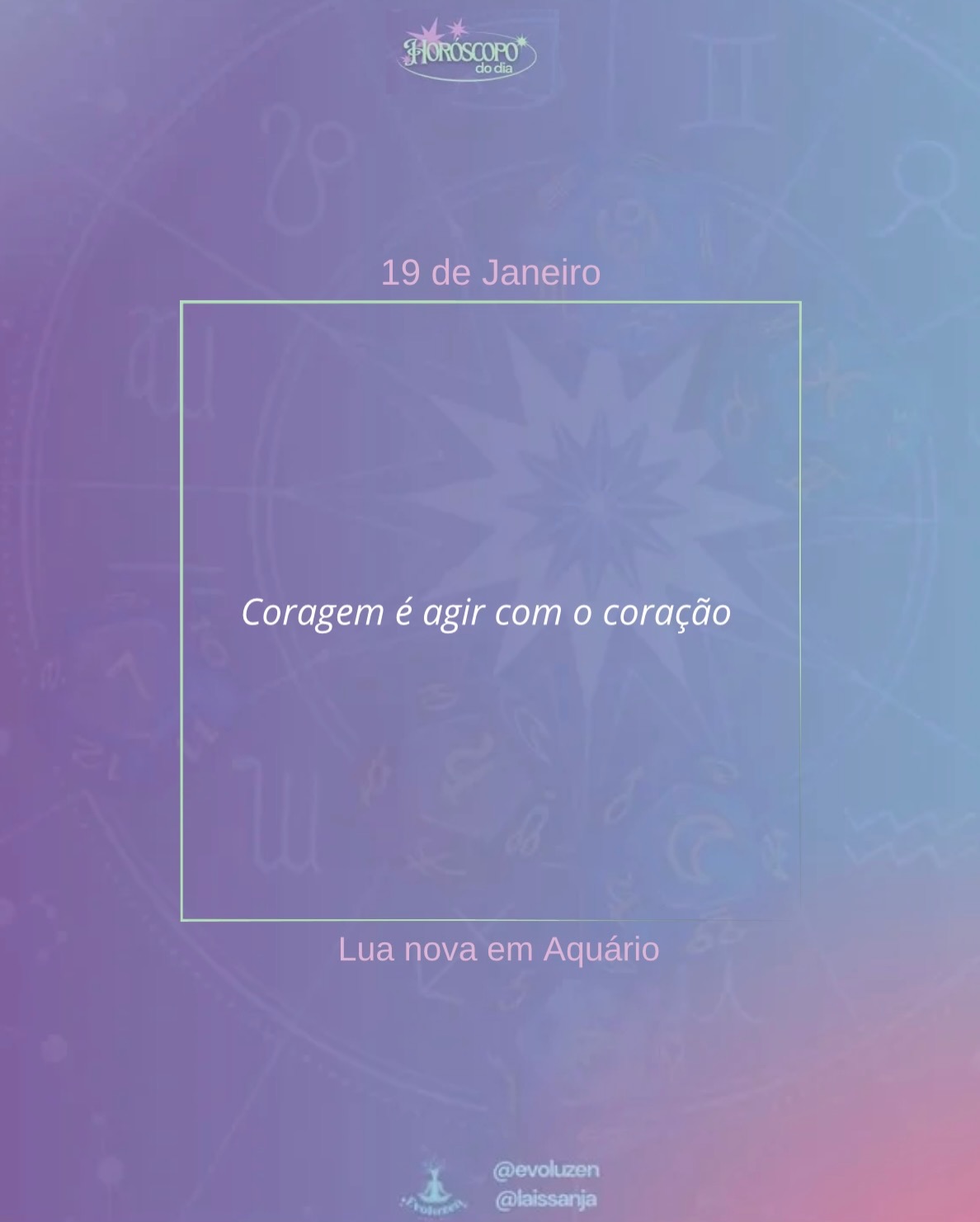 19 de janeiro 🌟💫